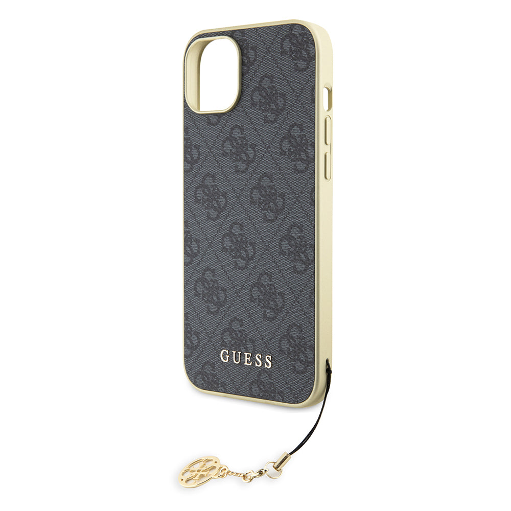 Deksel for Apple iPhone 15 Plus, Guess, 4G Charm, Grå