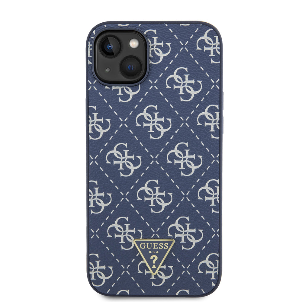 Deksel for Apple iPhone 15 Plus, Guess, 4G Triangle Logo, Blå