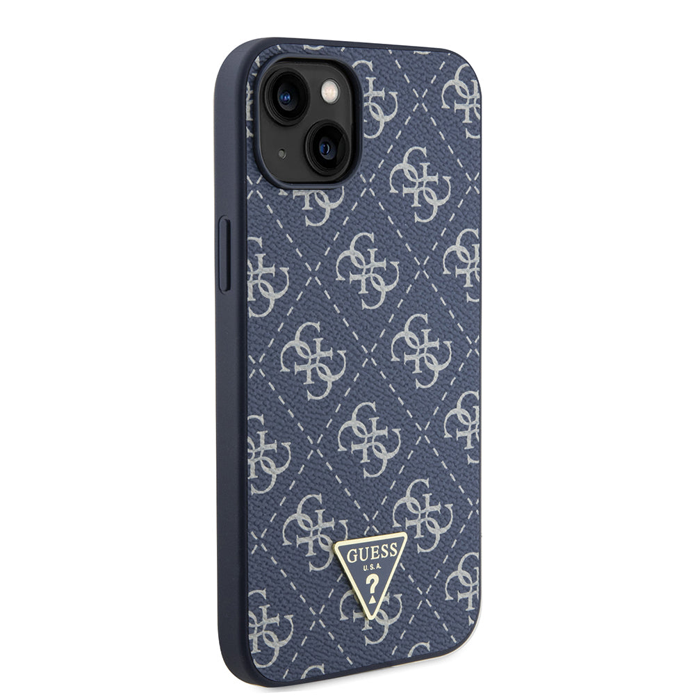 Deksel for Apple iPhone 15 Plus, Guess, 4G Triangle Logo, Blå