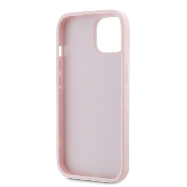 Deksel for Apple iPhone 15 Plus, Karl Lagerfeld, Diagonal Quilted Script, Rosa