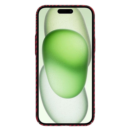 Deksel for Apple iPhone 15 Plus, Techsuit, Carbonite FiberShell, Rød