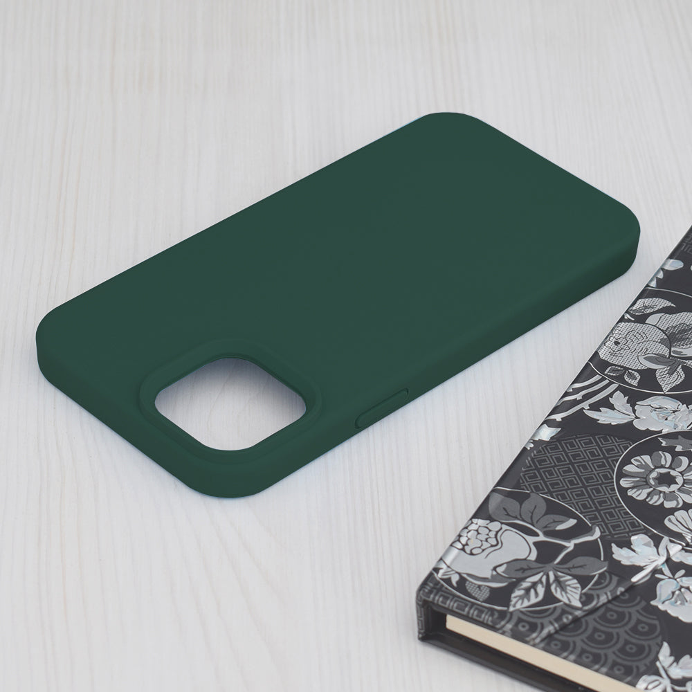 Deksel for Apple iPhone 15 Plus, Techsuit, Soft Edge, Mørkegrønn