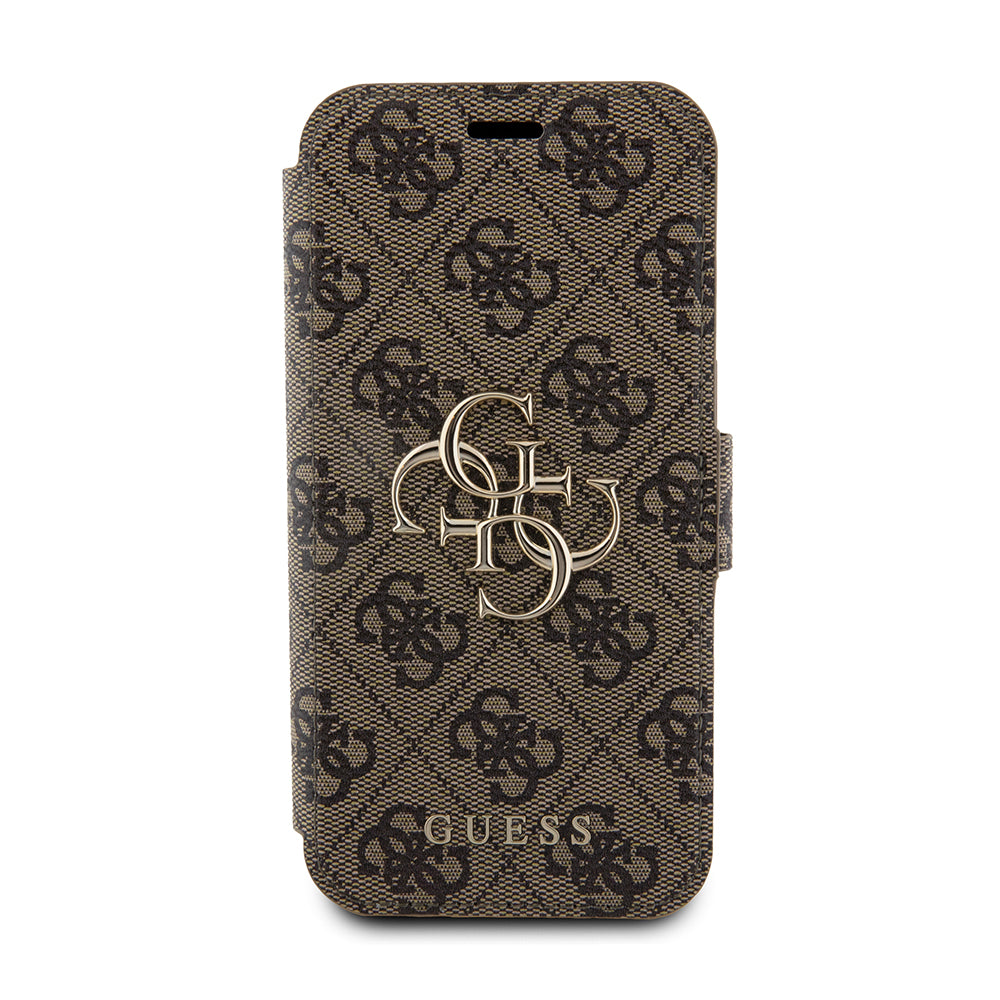 Deksel for Apple iPhone 15 Pro, Guess, 4G Book, Brun