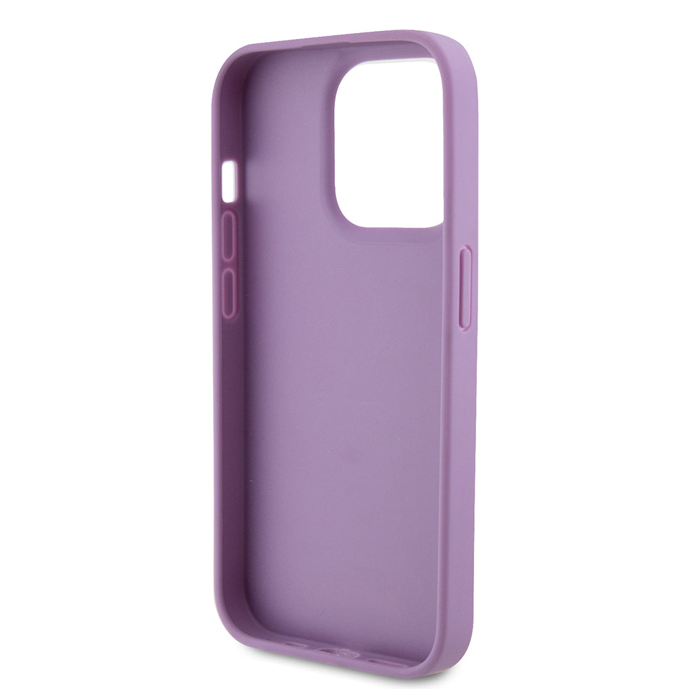 Deksel for Apple iPhone 15 Pro, Guess, 4G Stamped, Lys Lilla