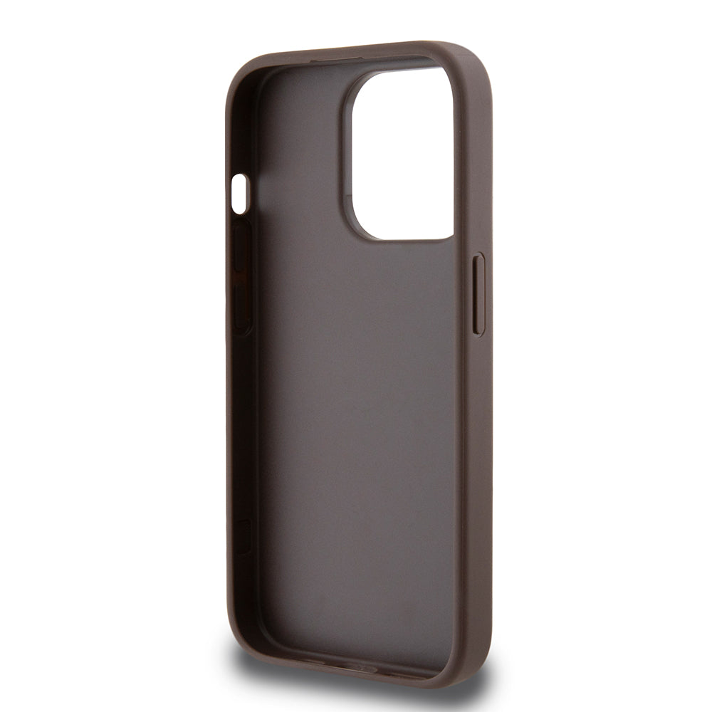 Deksel for Apple iPhone 15 Pro, Guess, 4G Stripe, Brun
