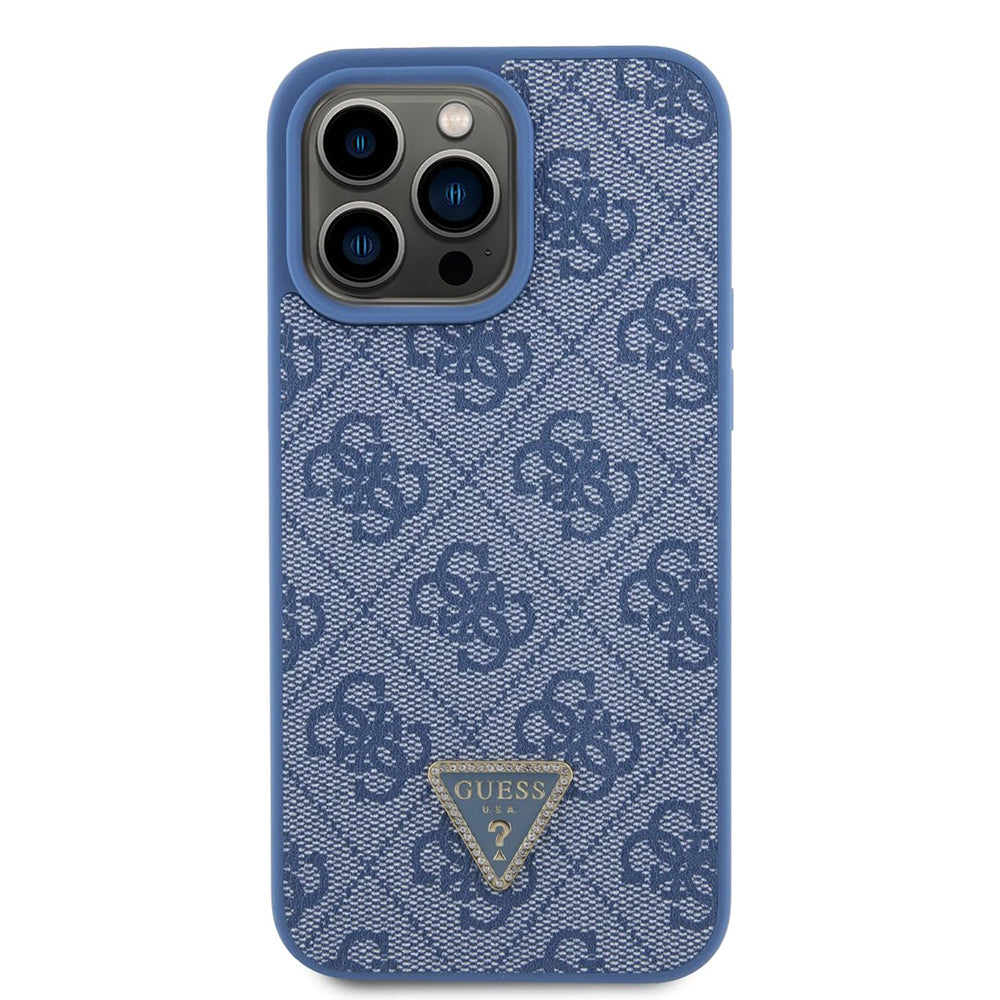 Deksel for Apple iPhone 15 Pro, Guess, Crossbody 4G Metal Logo, Blå