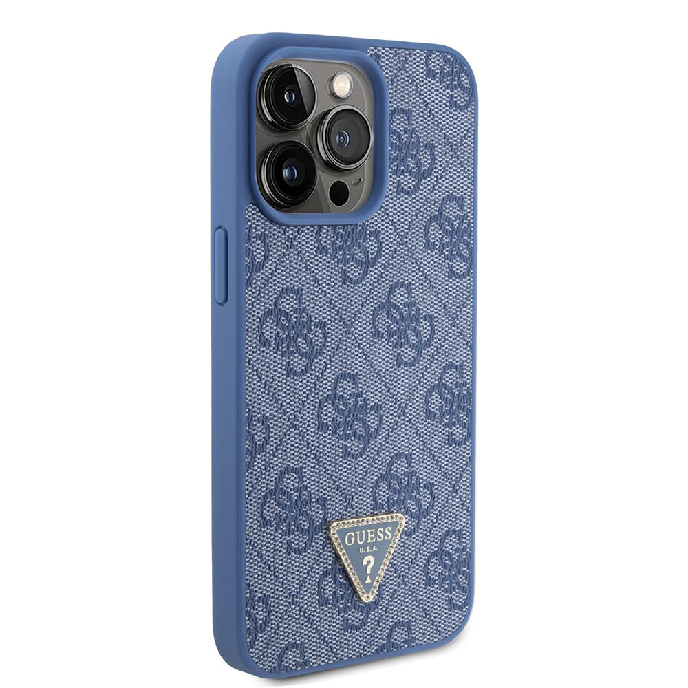 Deksel for Apple iPhone 15 Pro, Guess, Crossbody 4G Metal Logo, Blå