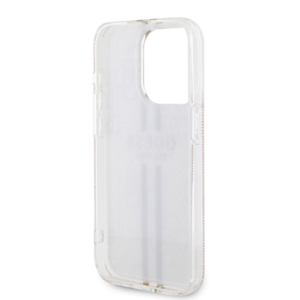 Deksel for Apple iPhone 15 Pro, Guess, IML 4G Gold Stripe, Rosa