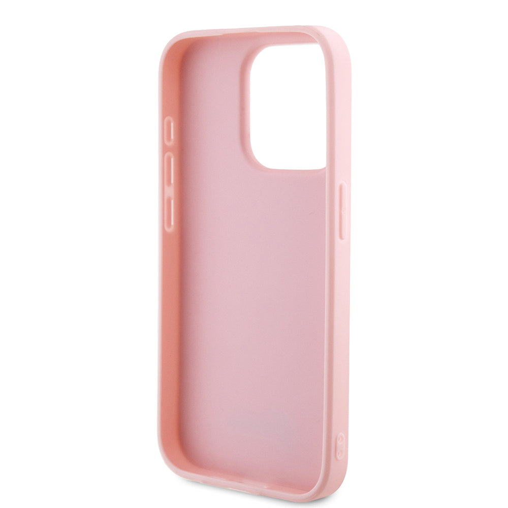 Deksel for Apple iPhone 15 Pro, Guess, Saffiano Iridescent Script, Rosa
