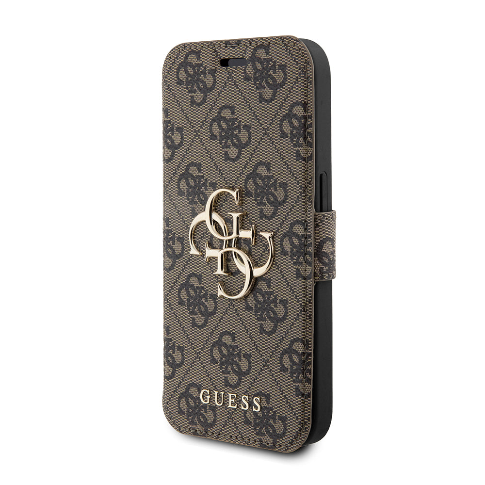 Deksel for Apple iPhone 15 Pro Max, Guess, 4G Book, Brun