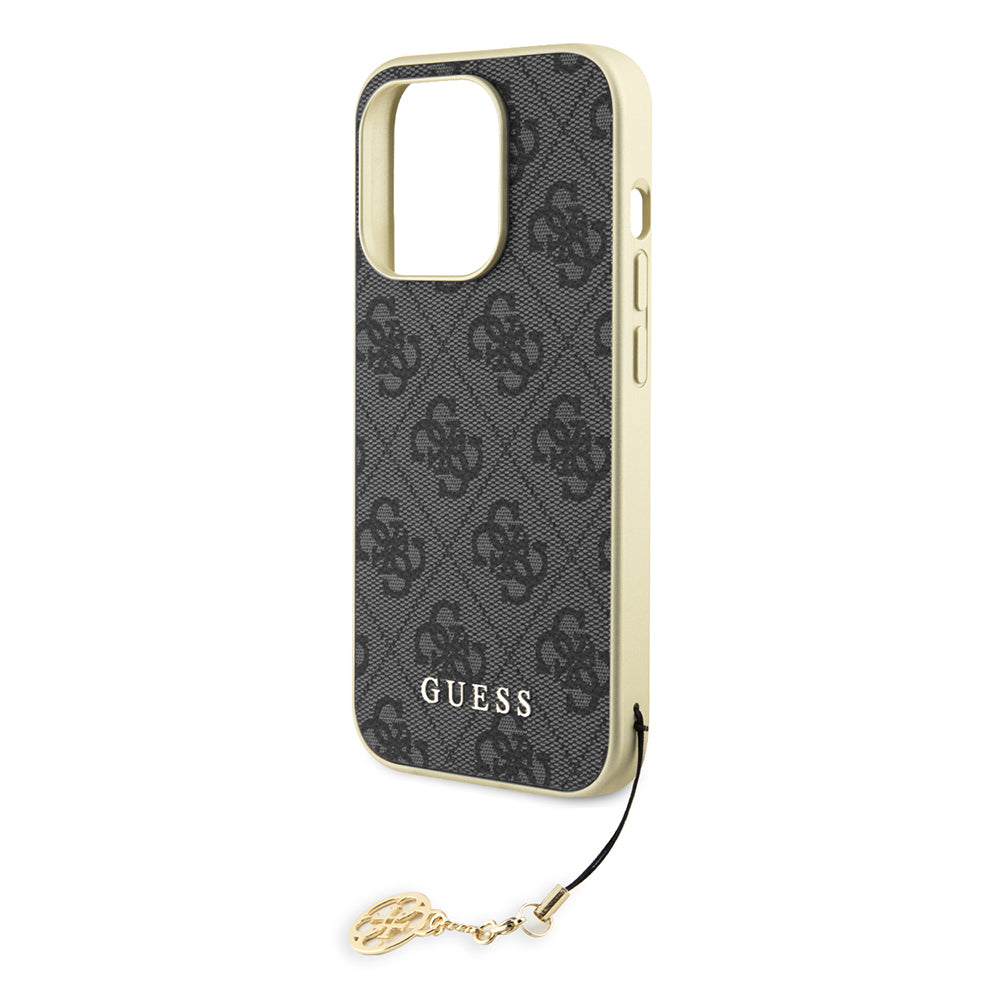 Deksel for Apple iPhone 15 Pro Max, Guess, 4G Charm, Grå