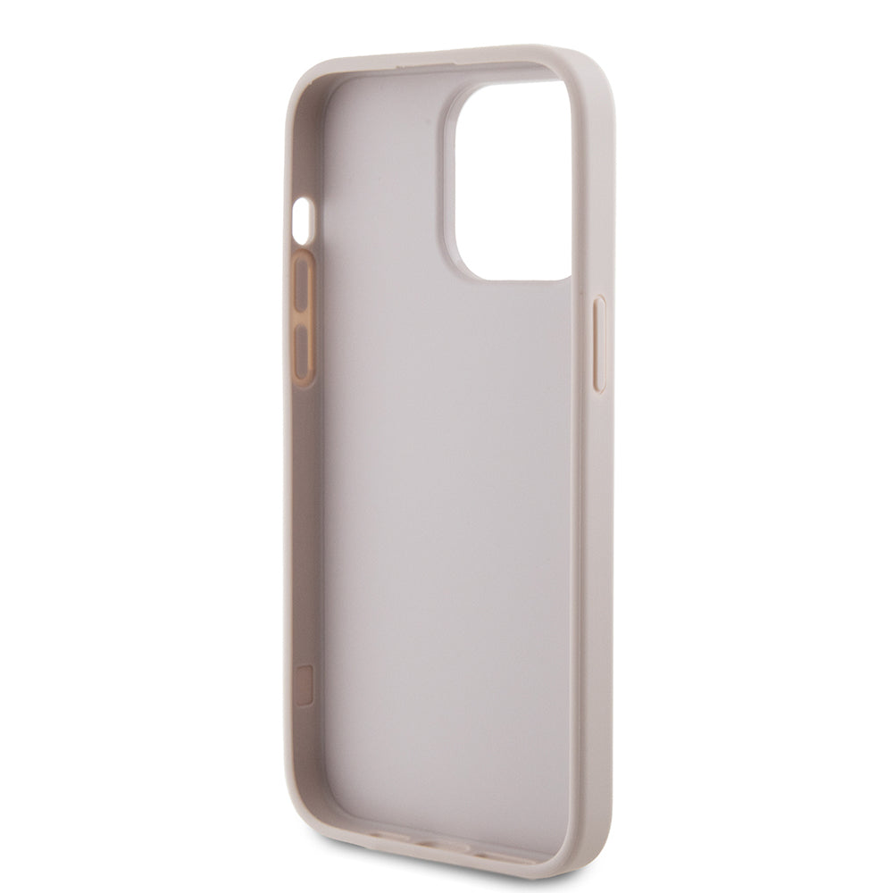 Deksel for Apple iPhone 15 Pro Max, Guess, 4G Metal Gold Logo, Rosa