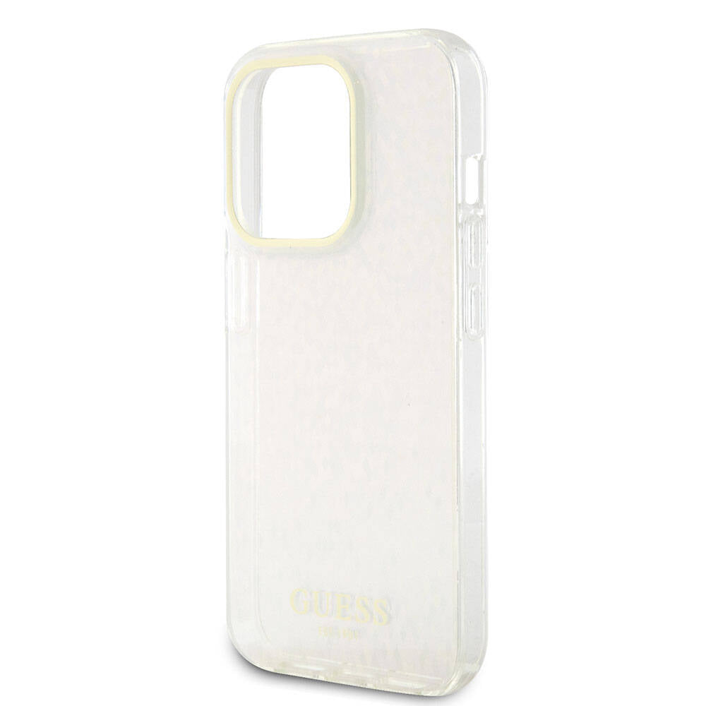 Deksel for Apple iPhone 15 Pro Max, Guess, IML Faceted Mirror Disco Iridescent, Rosa