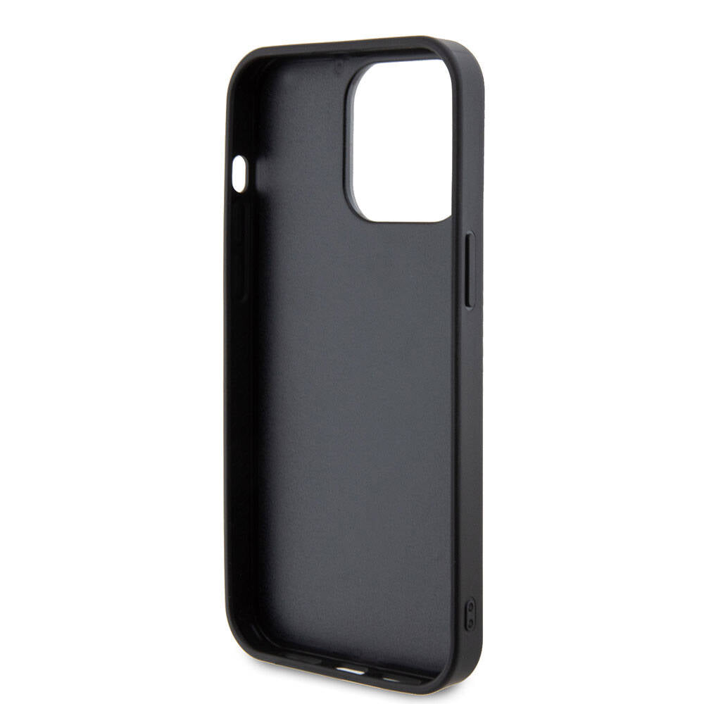 Deksel for Apple iPhone 15 Pro, Guess, Rhinestone Metal Logo, Lilla