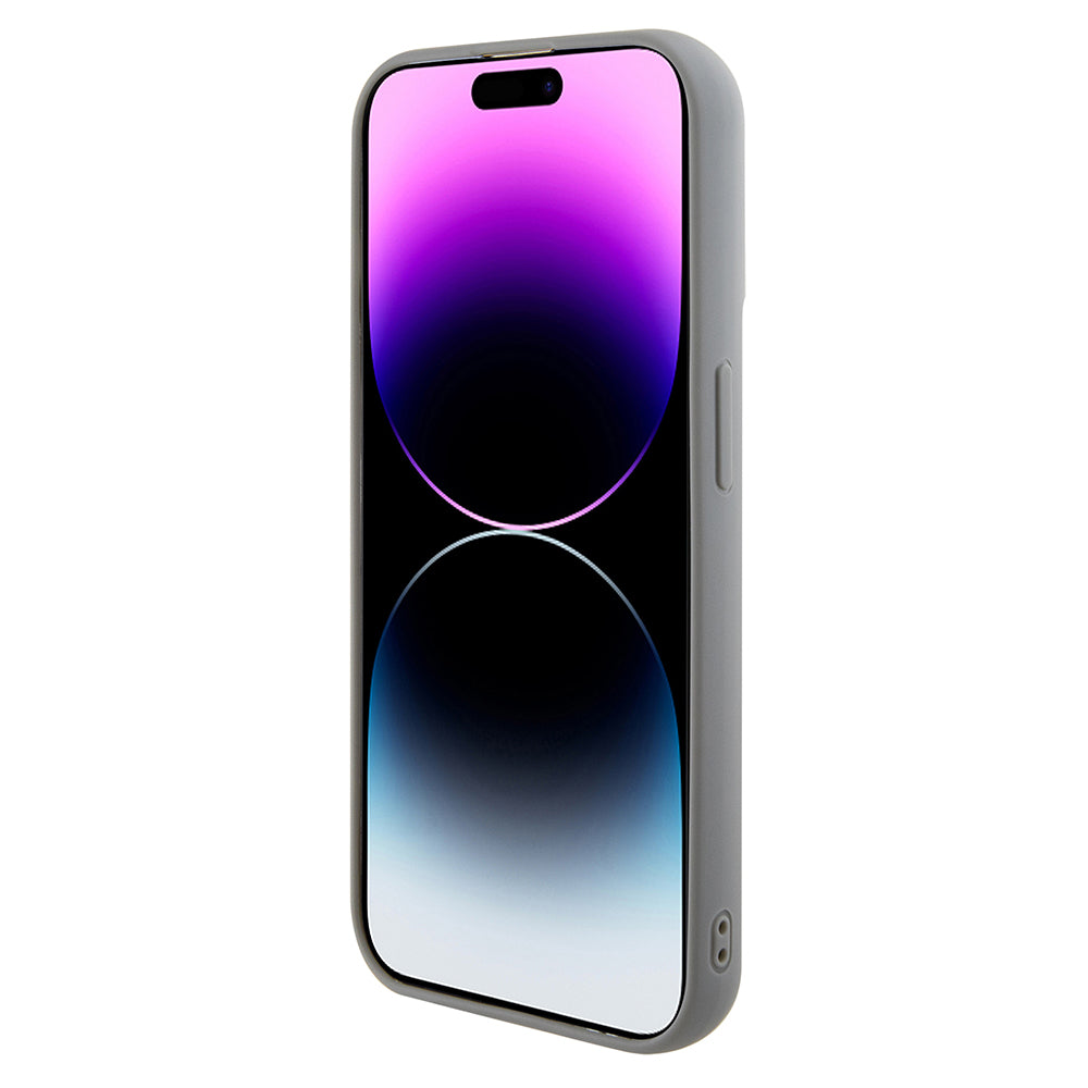 Deksel for Apple iPhone 15 Pro Max, Guess, Sequin Script Metal, Sølvfarget