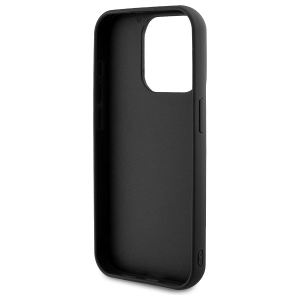 Deksel for Apple iPhone 15 Pro Max, Karl Lagerfeld, 3D Rubber Signature, Svart