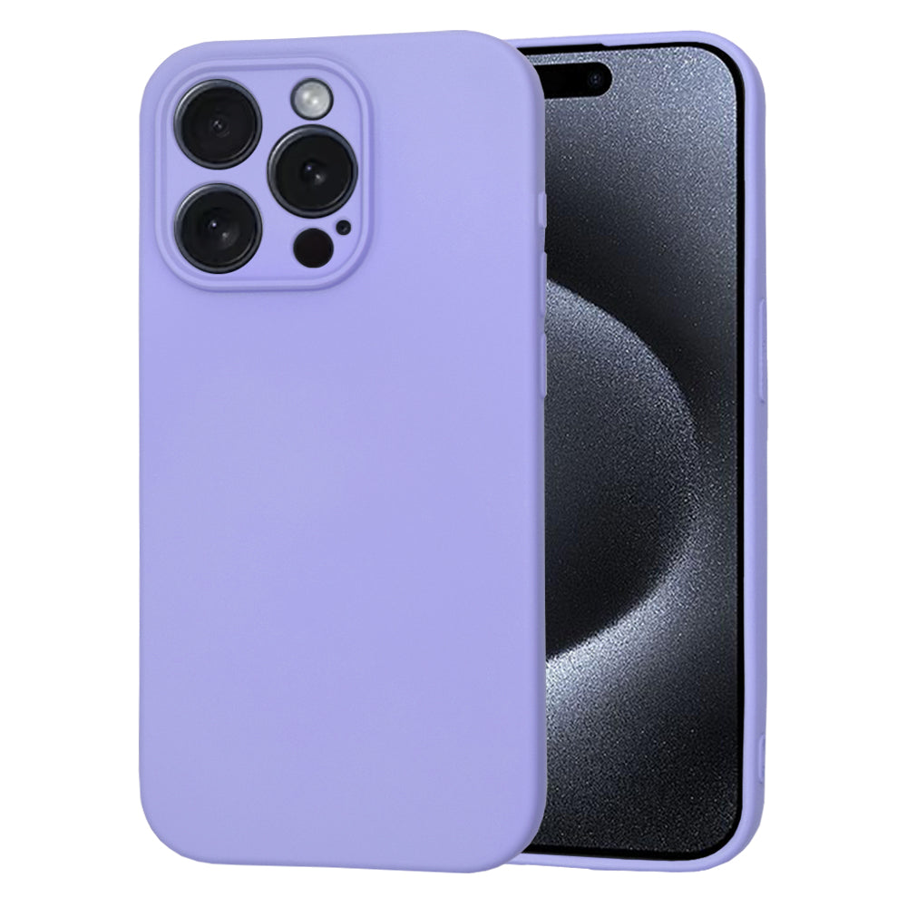Deksel for Apple iPhone 15 Pro, Techsuit, SoftFlex, Lys Lilla