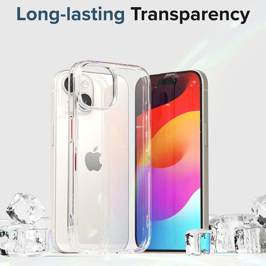 Deksel for Apple iPhone 15, Ringke, Fusion, Transparent