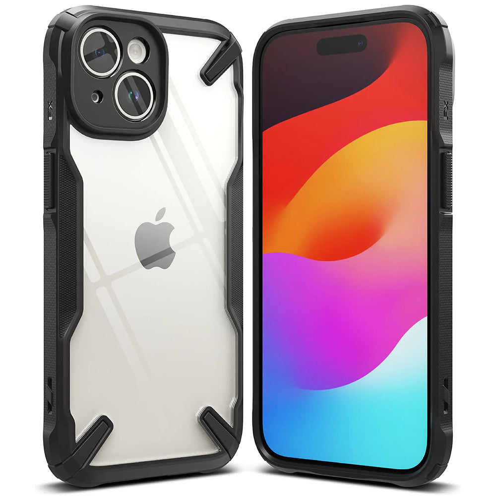 Deksel for Apple iPhone 15, Ringke, Fusion X, Svart