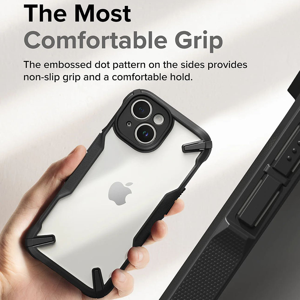 Deksel for Apple iPhone 15, Ringke, Fusion X, Svart