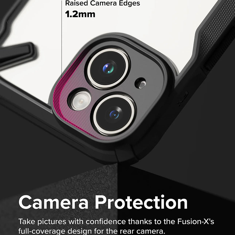 Deksel for Apple iPhone 15, Ringke, Fusion X, Svart