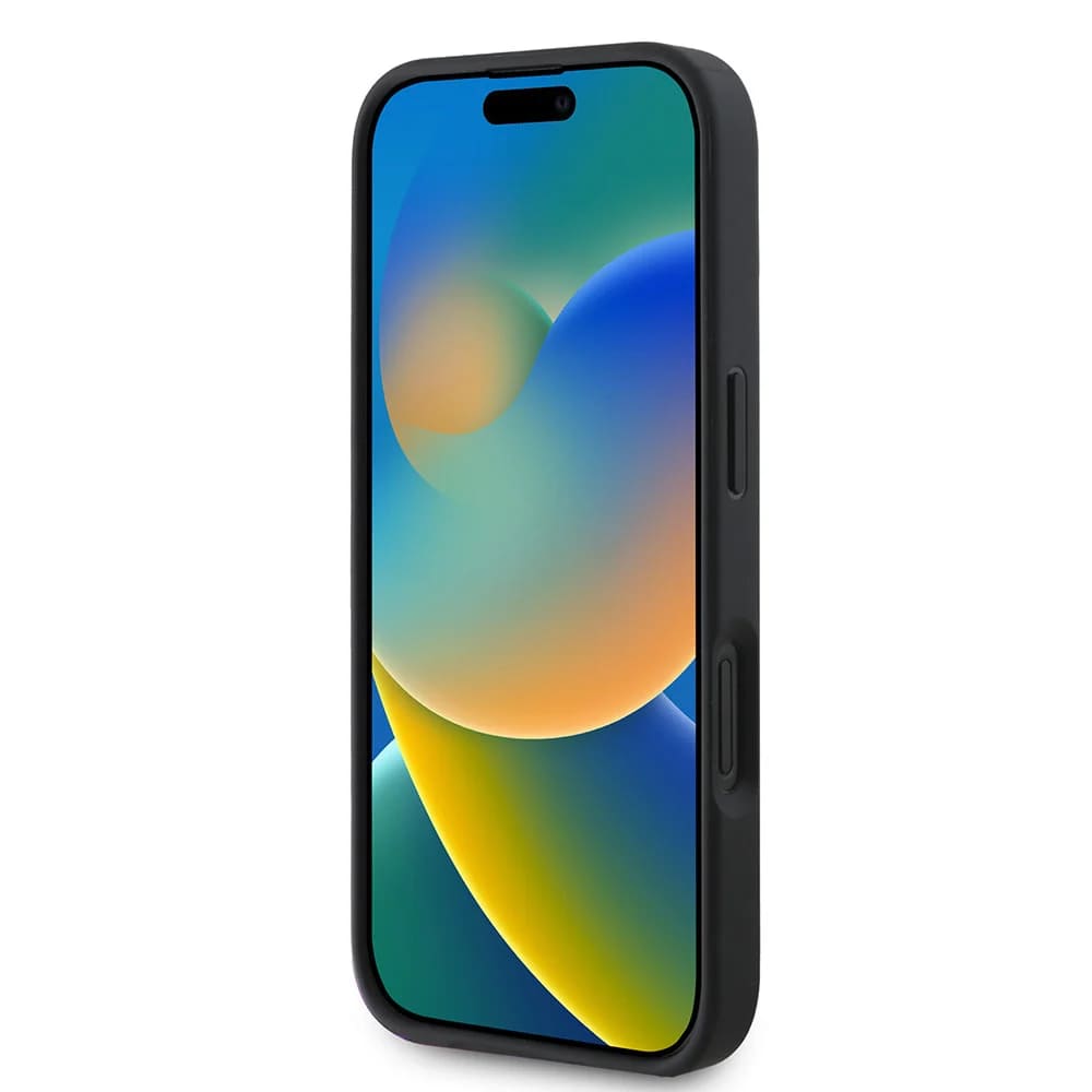 Deksel for Apple iPhone 16, Guess, 4G Big Logo, Svart
