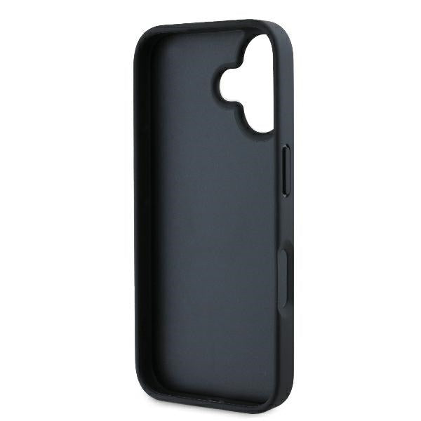 Deksel for Apple iPhone 16, Karl Lagerfeld, Monogram Karl's Head, Svart