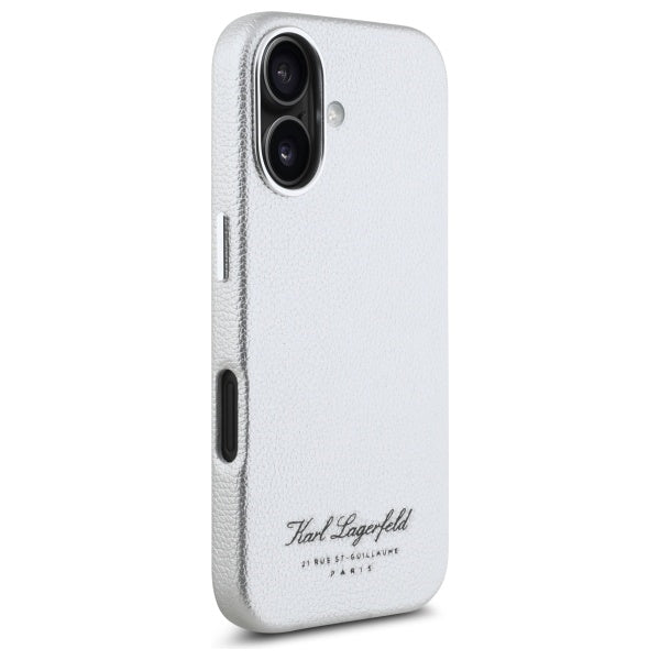 Deksel for Apple iPhone 16, Karl Lagerfeld, RSG, Grå