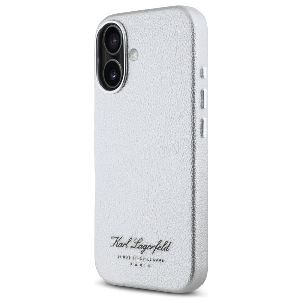 Deksel for Apple iPhone 16, Karl Lagerfeld, RSG, Grå