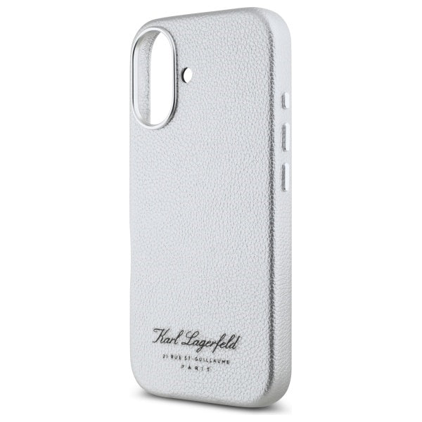 Deksel for Apple iPhone 16, Karl Lagerfeld, RSG, Grå