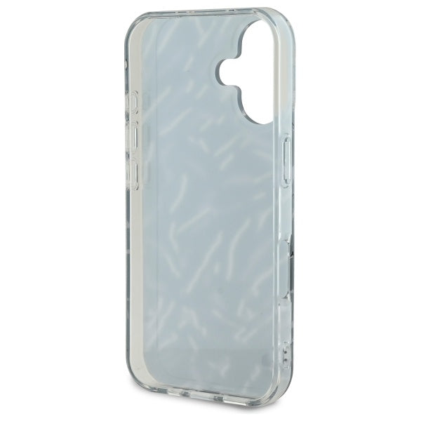 Deksel for Apple iPhone 16, Karl Lagerfeld, Zebra with Cord Strap, Lilla