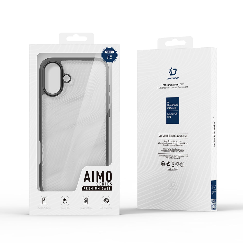 Deksel for Apple iPhone 16 Plus, DUX DUCIS, Aimo, Svart