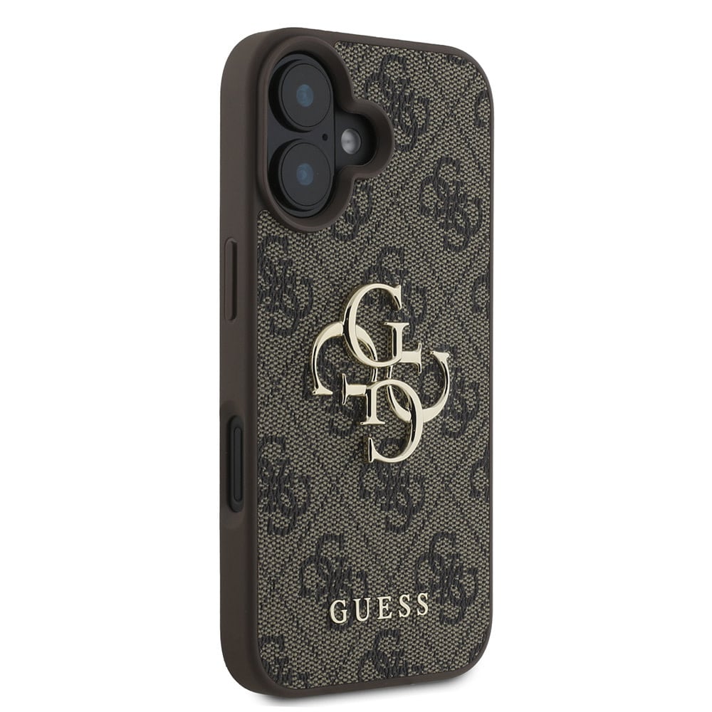 Deksel for Apple iPhone 16 Plus, Guess, 4G Big Logo, Brun
