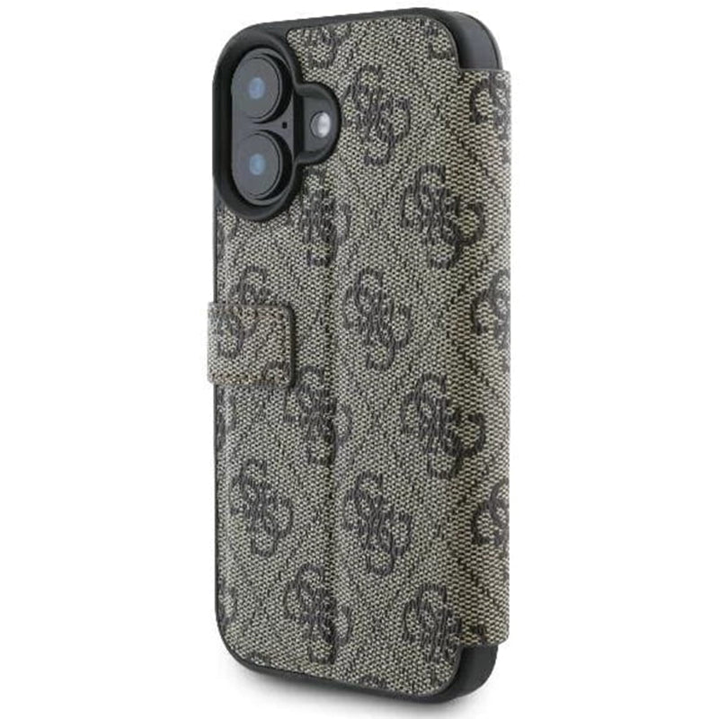 Deksel for Apple iPhone 16 Plus, Guess, 4G Book, Brun