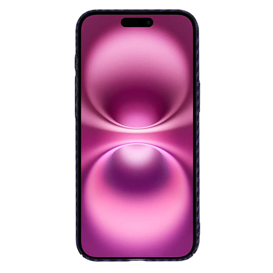 Deksel for Apple iPhone 16 Plus, Techsuit, Carbonite FiberShell, Lilla