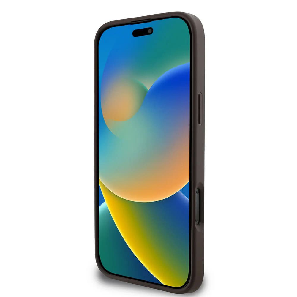 Deksel for Apple iPhone 16 Pro, Guess, 4G Big Logo, Brun