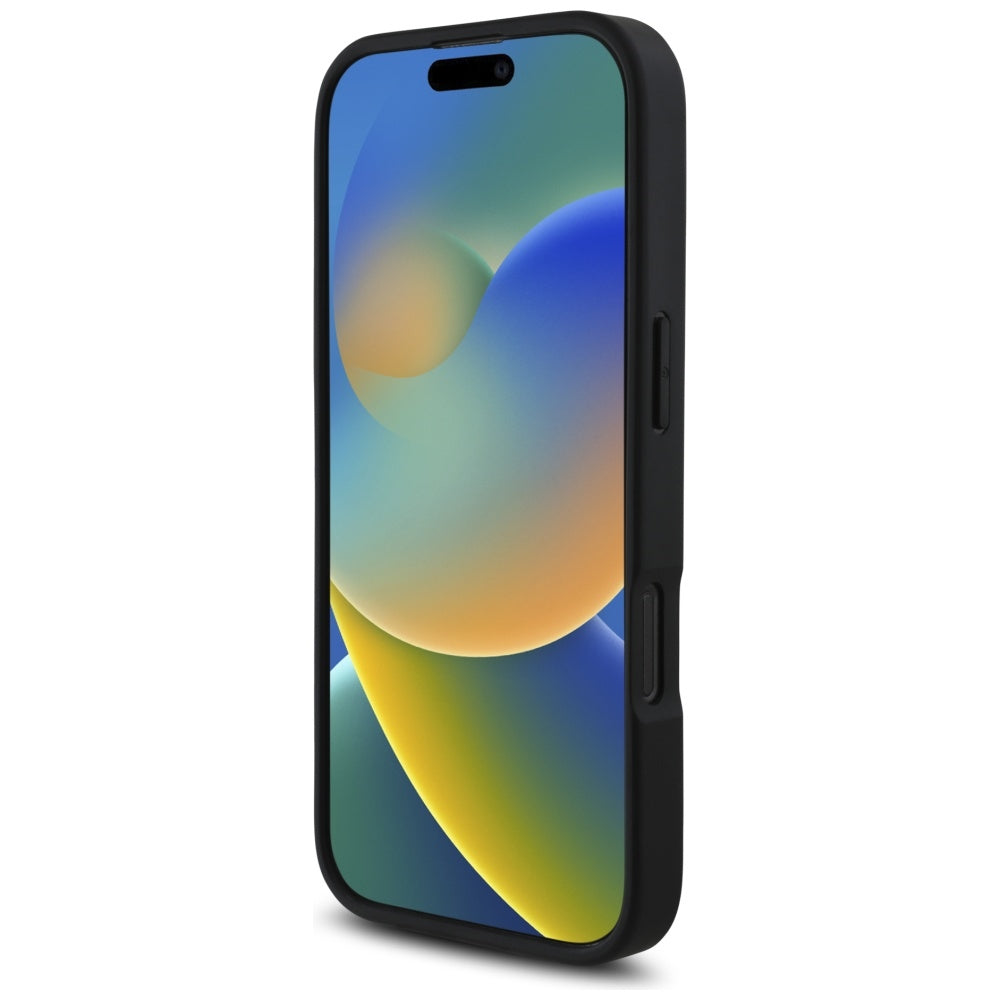 Deksel for Apple iPhone 16 Pro, Karl Lagerfeld, Grained Cardslots, Svart