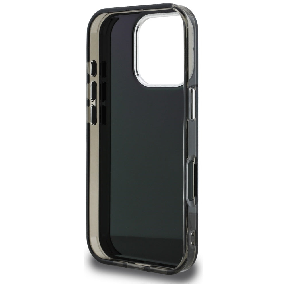 Deksel for Apple iPhone 16 Pro, Karl Lagerfeld, IML Aquarelle Logo Choupette, Svart