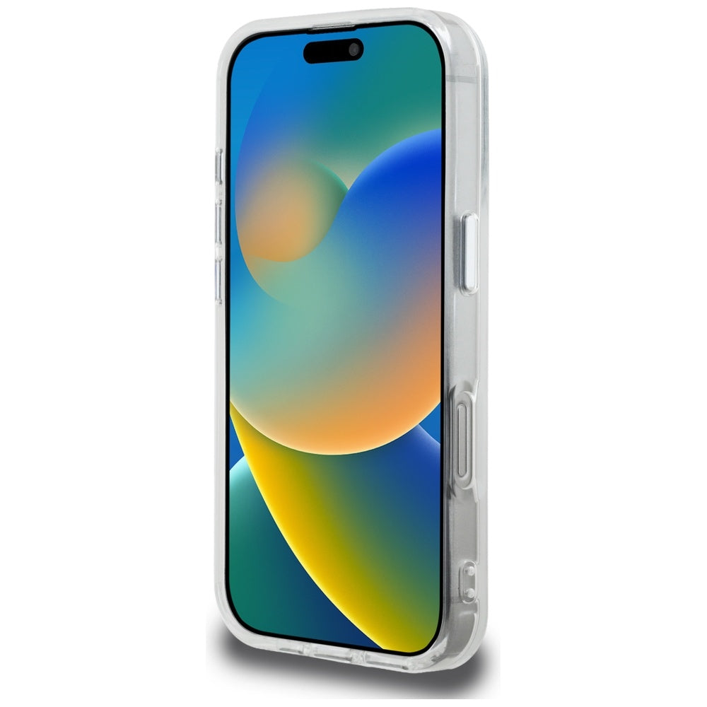 Deksel for Apple iPhone 16 Pro, Karl Lagerfeld, IML Aquarelle Logo Karl & Choupette, Hvit