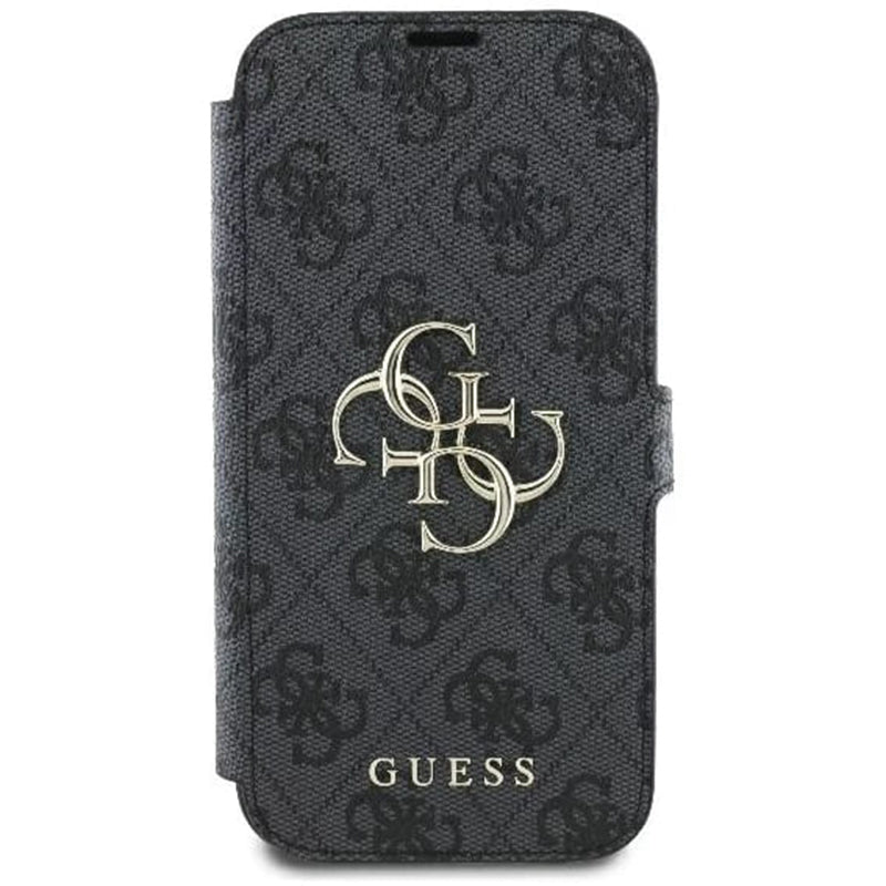 Deksel for Apple iPhone 16 Pro Max, Guess, 4G Book, Svart