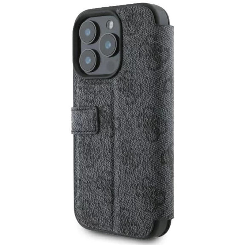 Deksel for Apple iPhone 16 Pro Max, Guess, 4G Book, Svart
