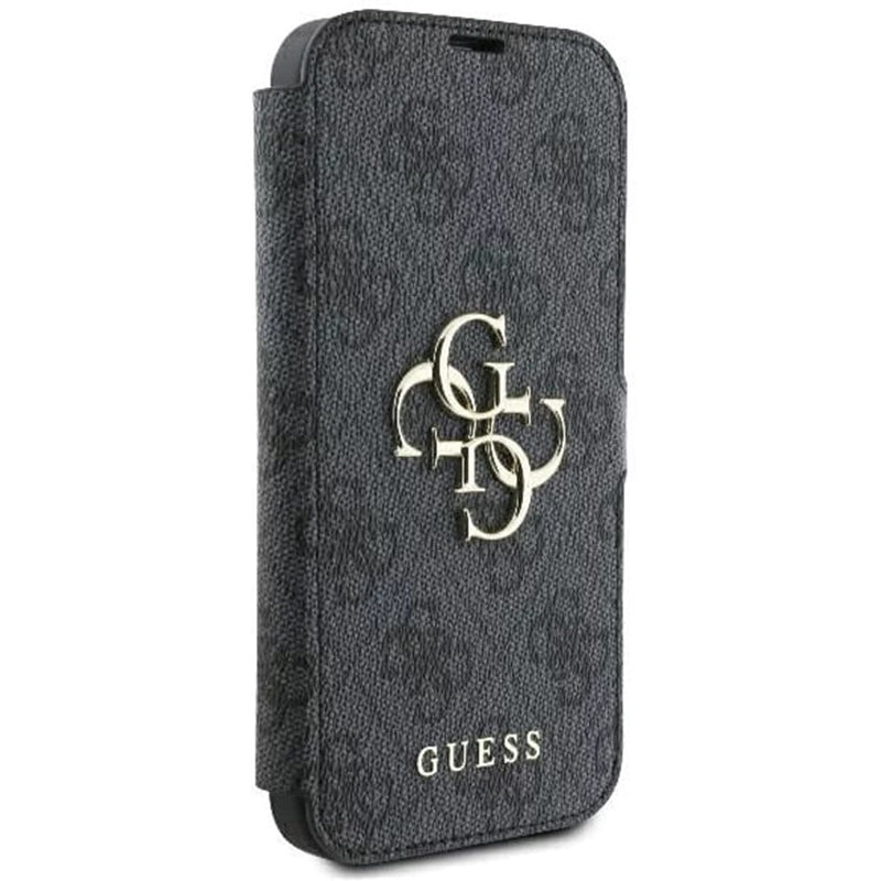 Deksel for Apple iPhone 16 Pro Max, Guess, 4G Book, Svart