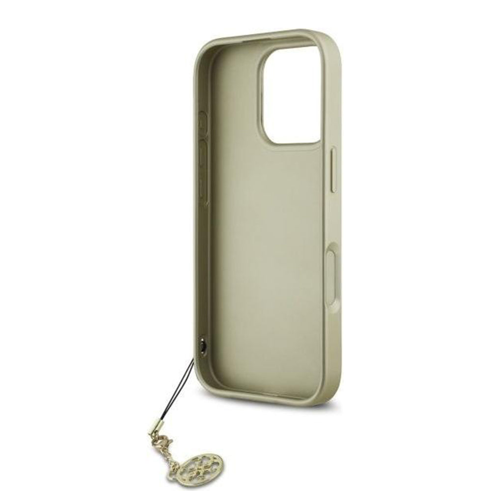 Deksel for Apple iPhone 16 Pro Max, Guess, 4G Charm, Svart