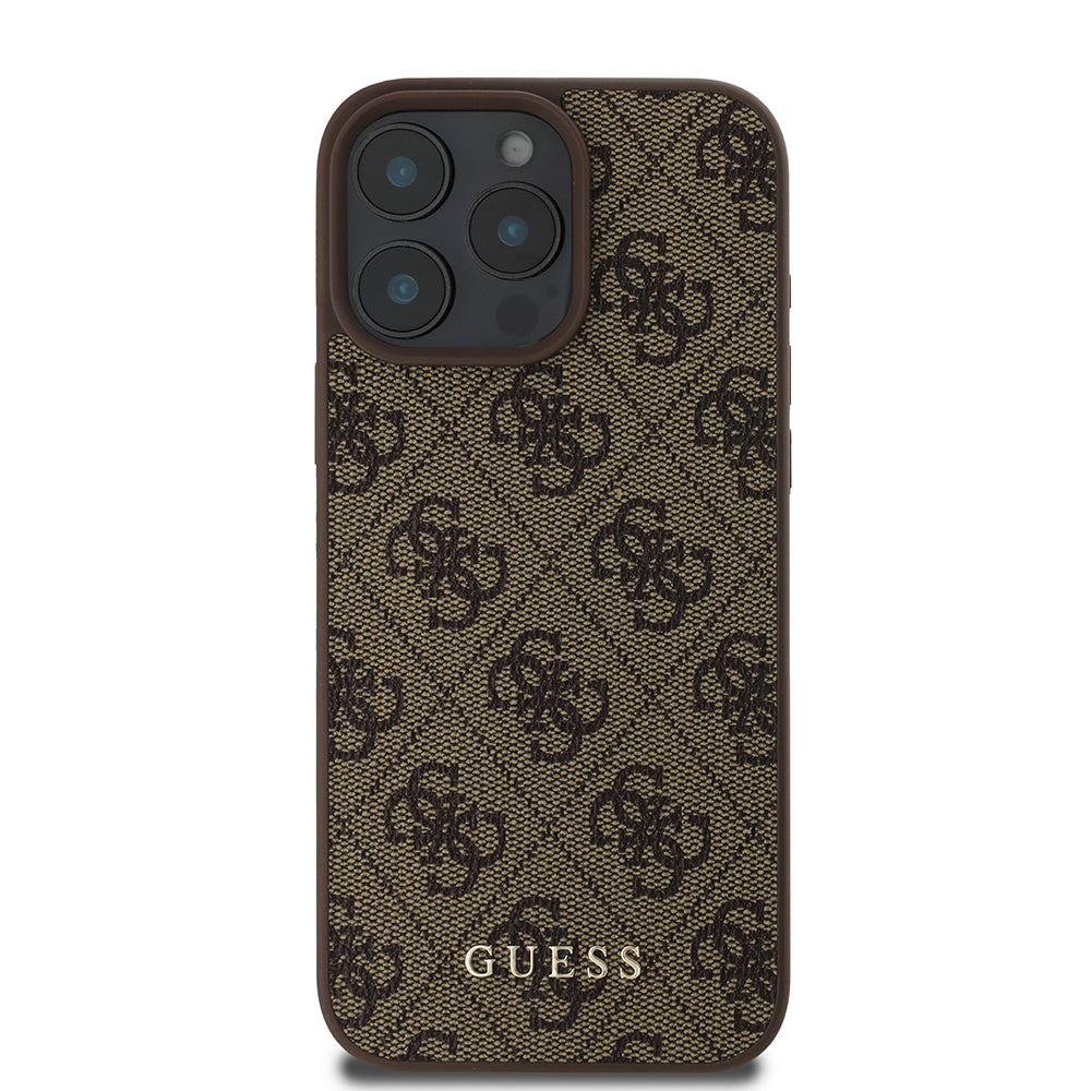 Deksel for Apple iPhone 16 Pro Max, Guess, 4G Classic, Brun
