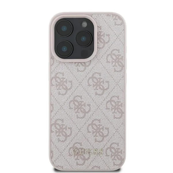 Deksel for Apple iPhone 16 Pro Max, Guess, 4G Classic, Rosa