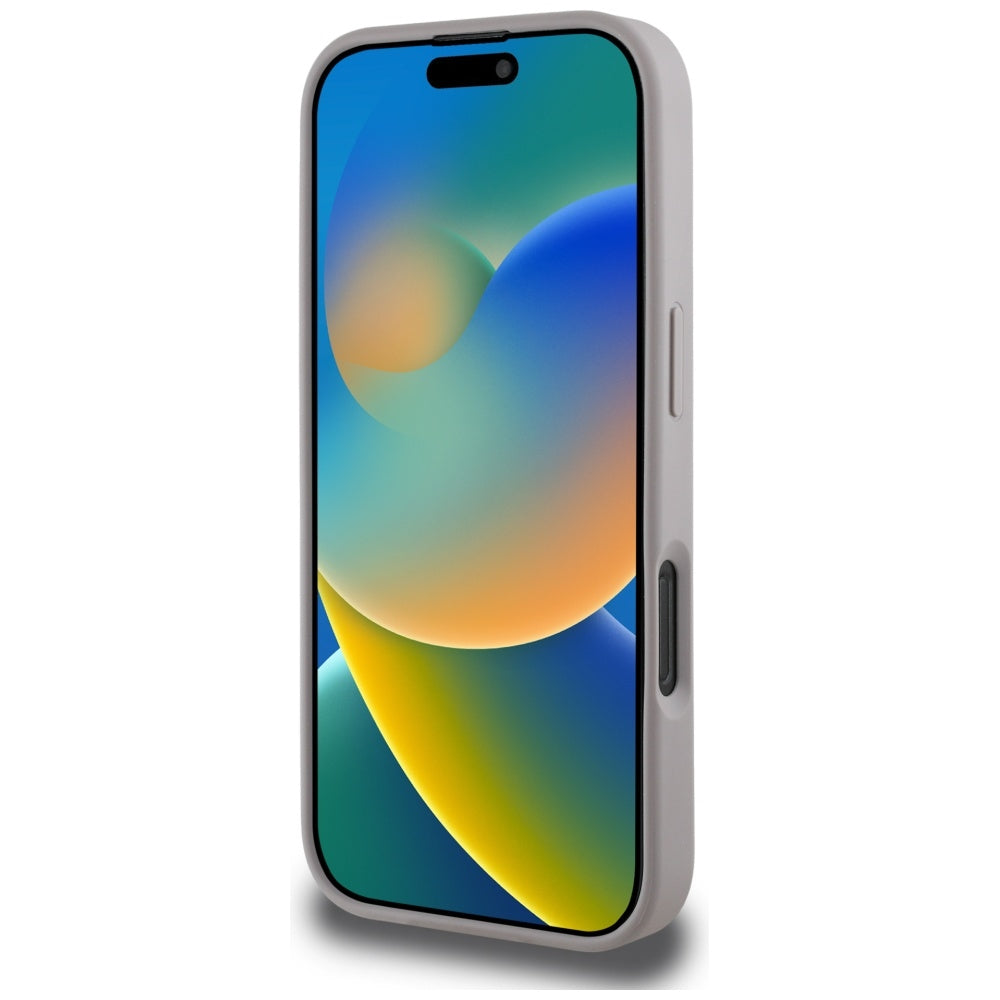 Deksel for Apple iPhone 16 Pro Max, Guess, 4G Grained Roses Big Logo, Lilla