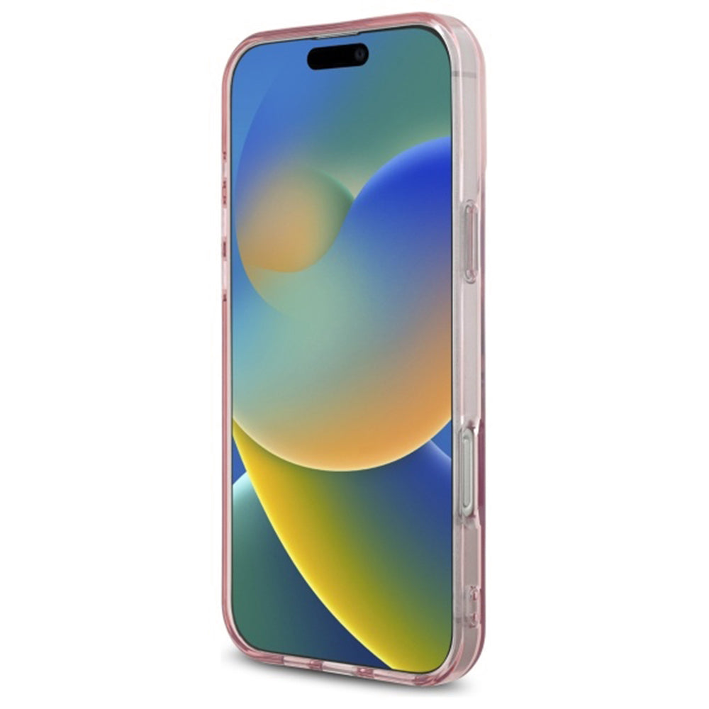 Deksel for Apple iPhone 16 Pro Max, Guess, IML Heart, Rosa