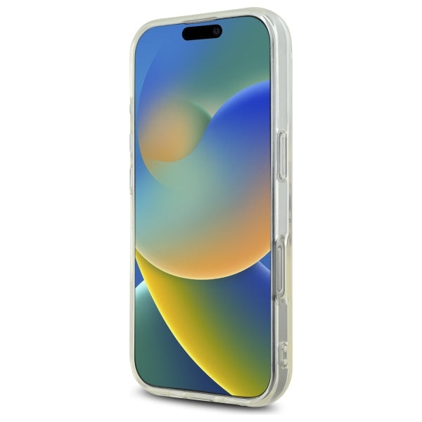 Deksel for Apple iPhone 16 Pro Max, Guess, IML Heart, Gjennomsiktig