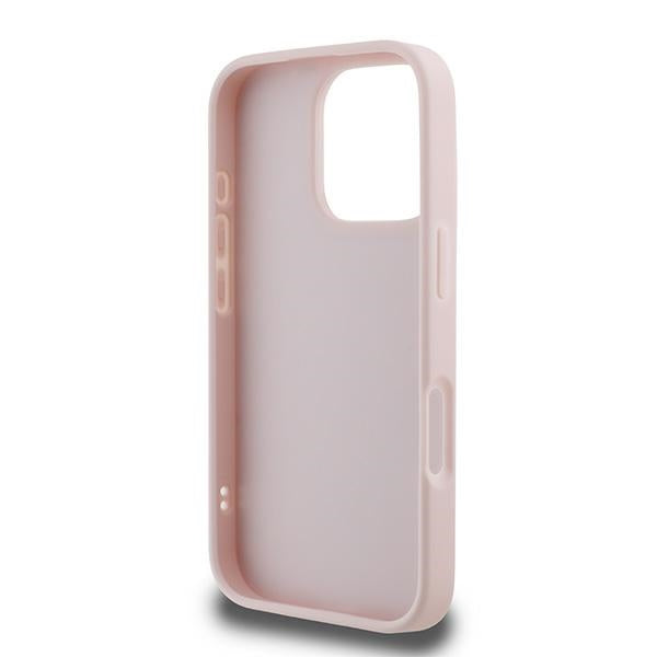 Deksel for Apple iPhone 16 Pro Max, Karl Lagerfeld, Diagonal Quilted Script, Rosa