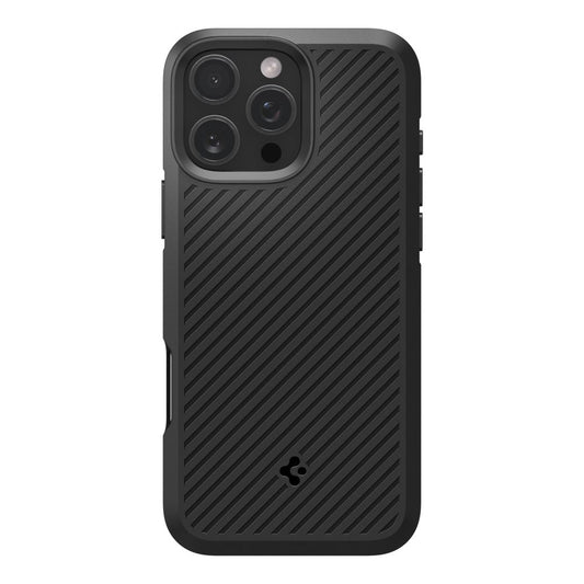 Deksel for Apple iPhone 16 Pro Max, Spigen, Core Armor, Matt Svart